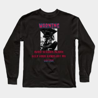 warning music meme Long Sleeve T-Shirt